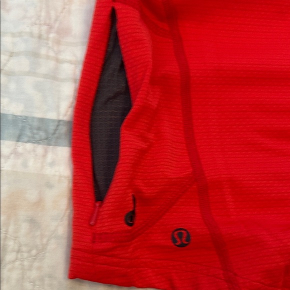 Lululemon Men's Red and Black Athletic Shirt - Picture 5 of 6